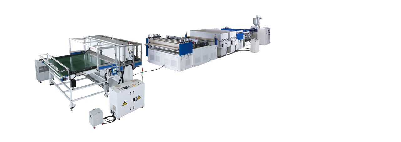 PP / PC Hollow Profile Sheet Extrusion Line